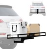 TOOENJOY 59 x 16 x 5 Inch Folding Hitch Cargo Carrier Basket, 200 LBS Capacity, Fits 2" Hitch Receiver for SUV Pickup Truck - 2 of 4