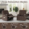 Bencmate Sofas Small Recliner Chair for Home Living Room, Bedroom, Indoor Sofas for Adults, Brown,33.5"*28.9"*40.9" - 3 of 4