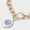 Painted Shell Chain Pendant Necklace - Universal Thread™ Gold - 4 of 4