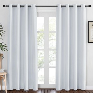 NICETOWN Grommet Top Blackout Curtains, Thermal Insulated Noise Reducing Window Drapes (Set of 2) - 1 of 4