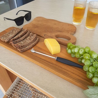 Nordc Teak  24" Natural Charcuterie/Cutting Board - Natural