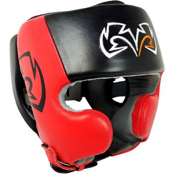 Rival Boxing RHG20 Training Headgear with Cheek Protectors - Black/Red