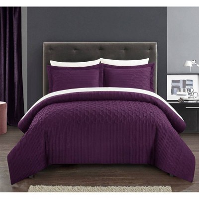 Chic Home King 3pc Jas Comforter Set Plum
