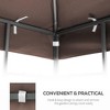 Gazebo Canopy Top Replacement, Outdoor Patio Gazebo Replacement Canopy with Air Vent, Double Tiered Gazebo Tent Roof Replacement Top - 4 of 4