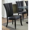 Vynxaria 2 Piece Set of Dark Walnut Colored Dining Chairs, 39' Wooden, V - Frame Backrest - Fit for Dining and Living Rooms - 2 of 4