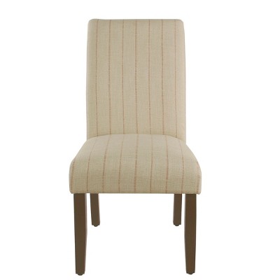 Rollback Dining Chair Cream with Red Stripe - HomePop