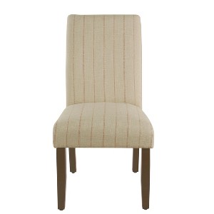 Rollback Dining Chair Cream with Red Stripe - HomePop, Ivory with Red Stripe