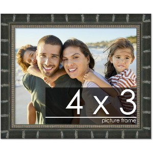 PosterPalooza | 4x3 Modern Bamboo Picture Frame, UV Acrylic, 5 Finishes - 1 of 4