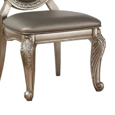 Northville Gray Faux Leather and Wood High Back Side Chair