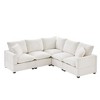 YOOCOZZ Chenille Sectional Sofa with Pure Foam Cushions and 2 Pillows, Free Combination - 2 of 4
