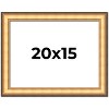 PosterPalooza | Traditional Gold Picture Frame - UV Acrylic, Backing Board, Hanging Hardware Included - 2 of 4