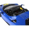 Ferrari SF90 XX Spider Dino Azzurro Blue with DISPLAY CASE Limited Edition to 240 pieces Worldwide 1/18 Model Car by BBR - 3 of 4