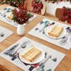 REGALWOVEN Placemats Set of 6 Linen Placemats, Washable Kitchen Table Mat, Seasonal Holiday Christmas Place Mats for Party - 2 of 4