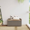 vidaXL Storage Bench Grey and brown - 3 of 4