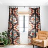 Emanuela Carratoni Boho Ikat Set of 2 Panel Blackout Window Curtain - Deny Designs - image 2 of 4