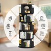 Aheaplus Rotating Bookcase, 4/5-tier Revolving Storage Organizer for Home Office and Living Room - 2 of 4