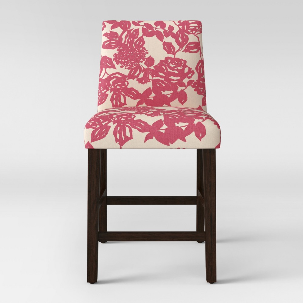 26 Counter Height Barstool Abstract Raspberry Rose Project 62 For Sale