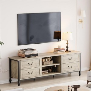 TV Stand for up to 70 Inch TV, Entertainment Center Featuring Drawer, TV Console Table - 1 of 4