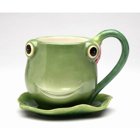 Kevins Gift Shoppe Ceramic Frog Cup And Saucer : Target