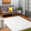 Hauteloom Astra Zebra Print Cream Outdoor Rug - 3 of 4