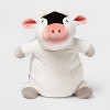 Cow Weighted Plush Kids' Throw Pillow Black/White - Pillowfort™ - 4 of 4
