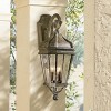 Minka Lavery Rustic Outdoor Wall Light Fixture Vintage Rust 27" Beveled Glass Shade for Post Exterior Barn Deck House Porch Patio - 2 of 3