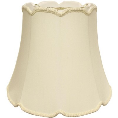 Vynxaria Slant Empire Cylinder "V" Notch Softback Lampshades, 11"x18"x16" Egg with Washer Fitter