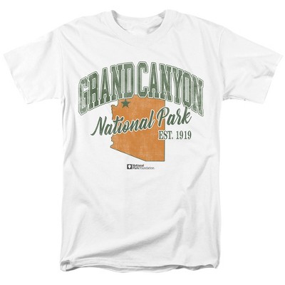 Grand Canyon National Park State Line Adult T-Shirt White
