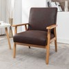NicBex Accent Chair 25.38'' Wide Classic Wood Frame Arm Chair Lounge Chair Modern Reading Chair Comfy Chair for Living Room - 3 of 4