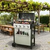 BAOURE 4-Burner Propane Gas BBQ Grill, 34,200 BTU Outdoor Barbecue with 311 sq in Cooking Grids & Foldable Side Tables - 3 of 4