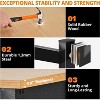 47" Heavy Duty Adjustable Workbench with Power Outlet, 2000 Lbs Capacity Work Table for Garage Workshop & Home Office - 3 of 4