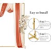 8.2 x 8.2 FT Square Backdrop Stand, Wedding Arch & Balloon Arch Stand with Base, Frame for Wedding, Birthday, Baby Shower, and Ceremony Decor - 3 of 4