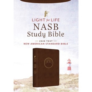 Light for Life NASB Study Bible (Mahogany Lighthouse) - by  Barbour Bibles (Leather Bound) - 1 of 1