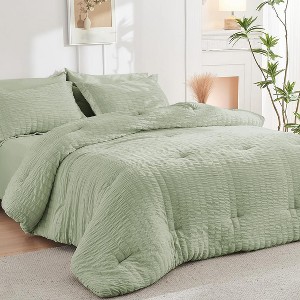 Bed in a Bag 7 Pieces Comforter Set for All Season - 1 of 4