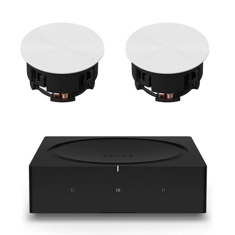 Sonos INCLGWW1 In-Ceiling Speaker Pair with Amp Wireless Hi-Fi Player, 1 of 16