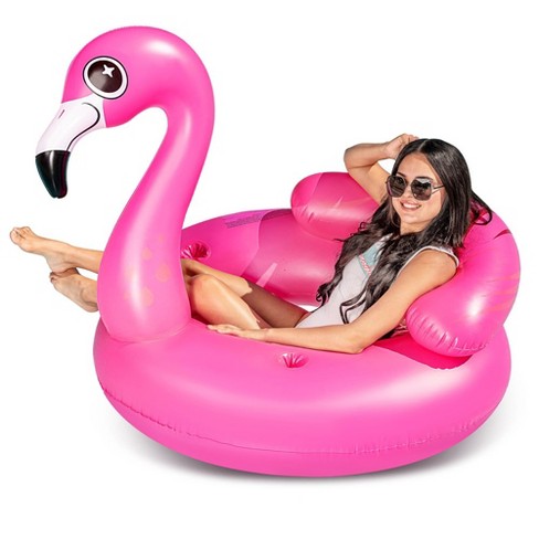 Syncfun Inflatable Flamingo Tube Pool Float, Fun Beach Floaties, Swim Party  Toys, Summer Pool Raft Lounge : Target