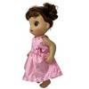 Doll Clothes Superstore Pink Darling Dress Fits 14 Inch Baby Alive And Little Baby Dolls - 4 of 4