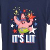 Women's - SpongeBob SquarePants - Lit Fireworks Patrick Short Sleeve Graphic T-Shirt - 2 of 4