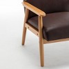 PAGED Comfy Accent Chair Classic Mid-Century Modern Reading Chair with Comfortable Foam Cushioning for Bedroom, Living Room - 2 of 4