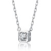 Asscher-Cut Stud Necklace with Clear Cubic Zirconia – A Classic and Elegant Design Featuring Sparkling Asscher-Cut Stones for Timeless Sophistication - 3 of 3