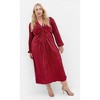 Women's Plus Size Kaya Maxi Dress - wine | CITY CHIC - 2 of 4