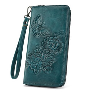 Womens Wallets Rfid Blocking Clutch Long Wallet for Women,Large Capacity Ladies Wallets - 1 of 4