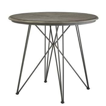 42" Nowell Round Counter Height Table Iron/Gray Finish - Inspire Q