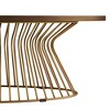 Sapphtopaz Coffee Table Wood Side Table with Unique Style Base Modern Dining Table Coffee Bar for Living Room, Bedroom - 2 of 4