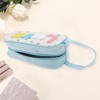 Unique Bargains Women's Portable Side Handle Love Makeup Bag Blue White 1 Pc - 3 of 3