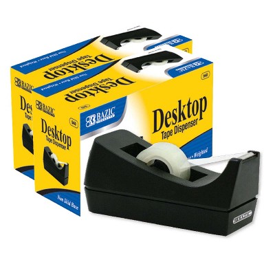 Scotch Value Desktop Tape Dispenser, 1 Core, Black/Silver