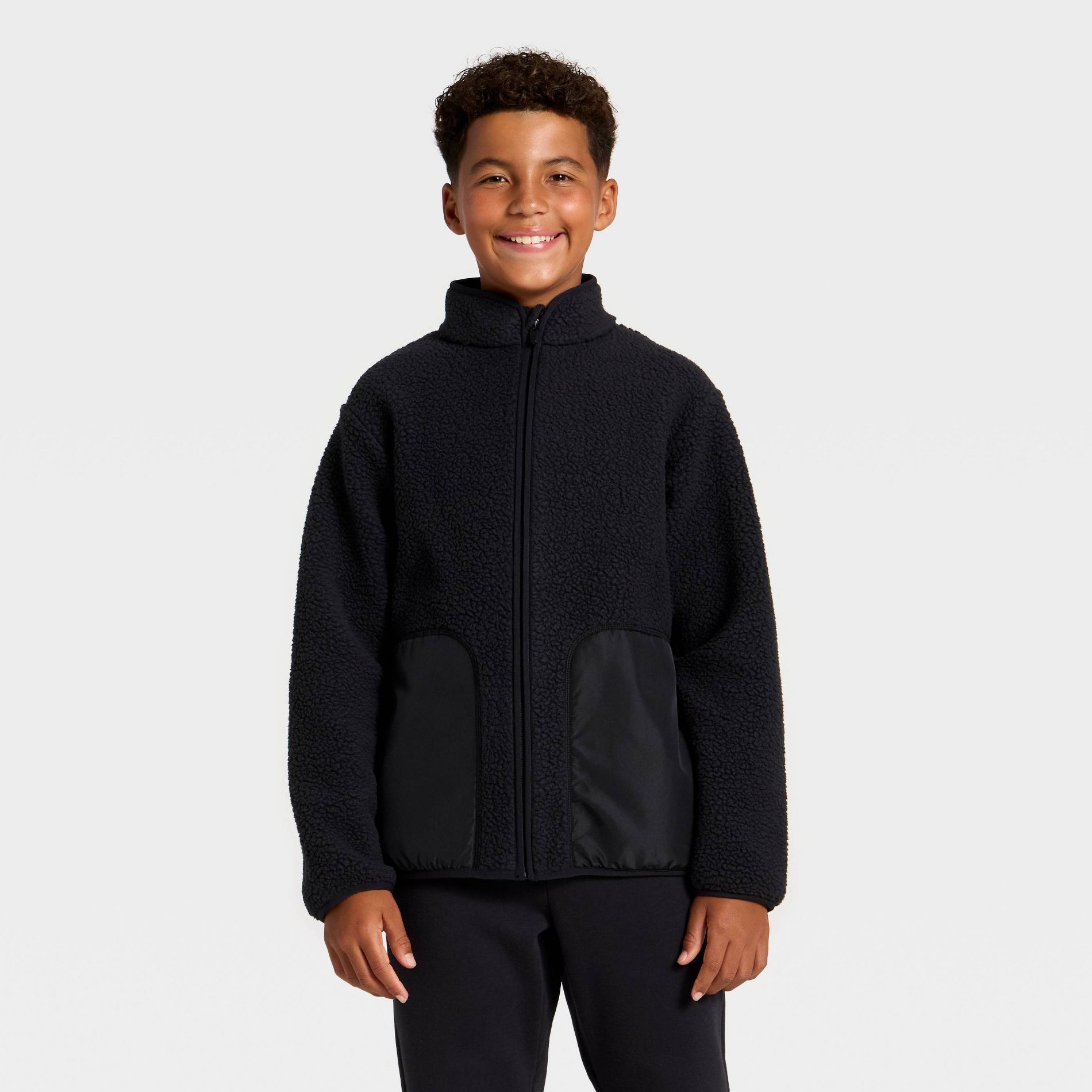 Boys' High-Pile Fleece Jacket - All In Motion™
