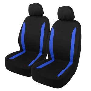 Unique Bargains Universal Interior Car Seat Covers Head Rest Cover Washable Flat Padding Polyester Sponge Car Seat Covers Fit For Cars Blue 4 Pcs Target