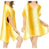 LA LEELA Women's Beach Cover Up Vacation Beachwear Mini Bathing Suit Loose Beach Dress Holiday Aloha Bikini Summer - 2 of 4