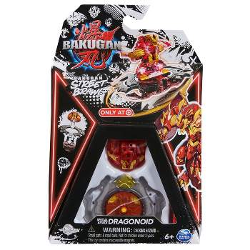 3 Giant Bakugan Battle Brawlers Red Dragonoid Deluxe Deka Pyrus 600G Spin  Cards